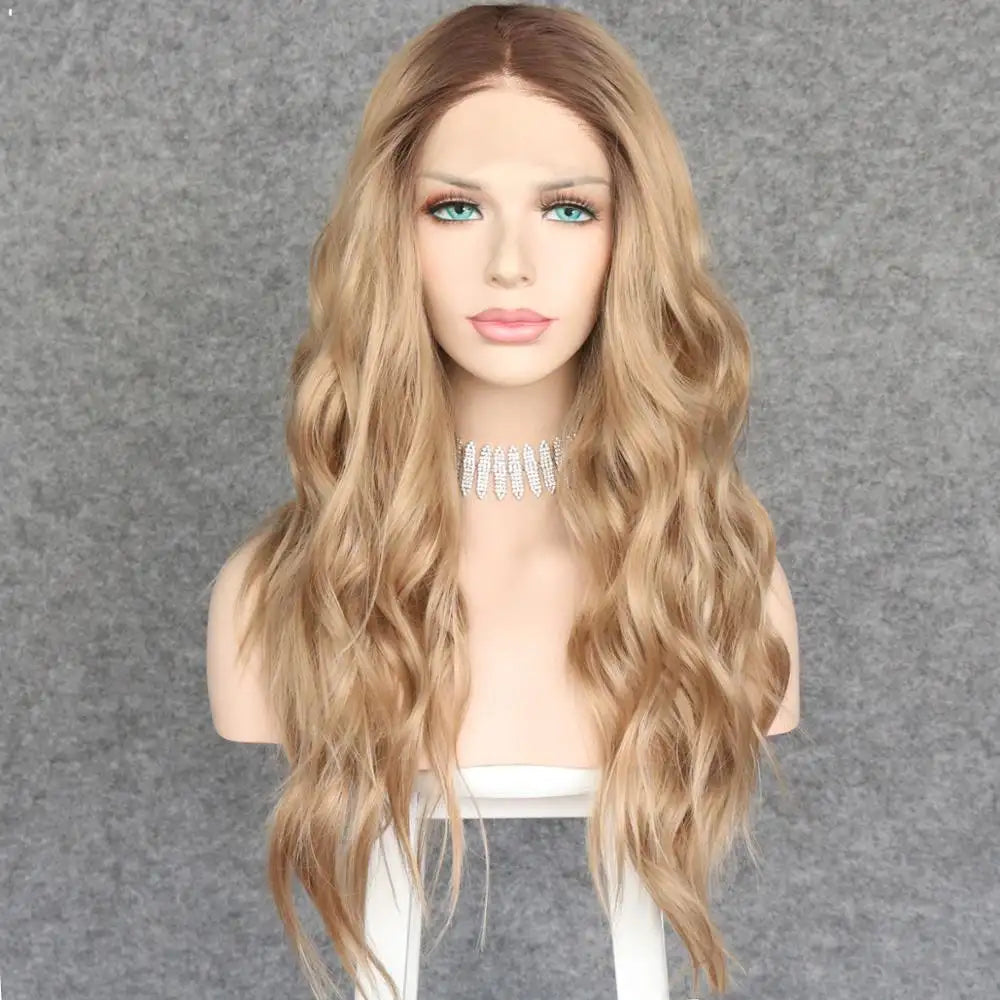 Beach Waves Long Wavy Synthetic Lace Front Wig Wig Store Wig