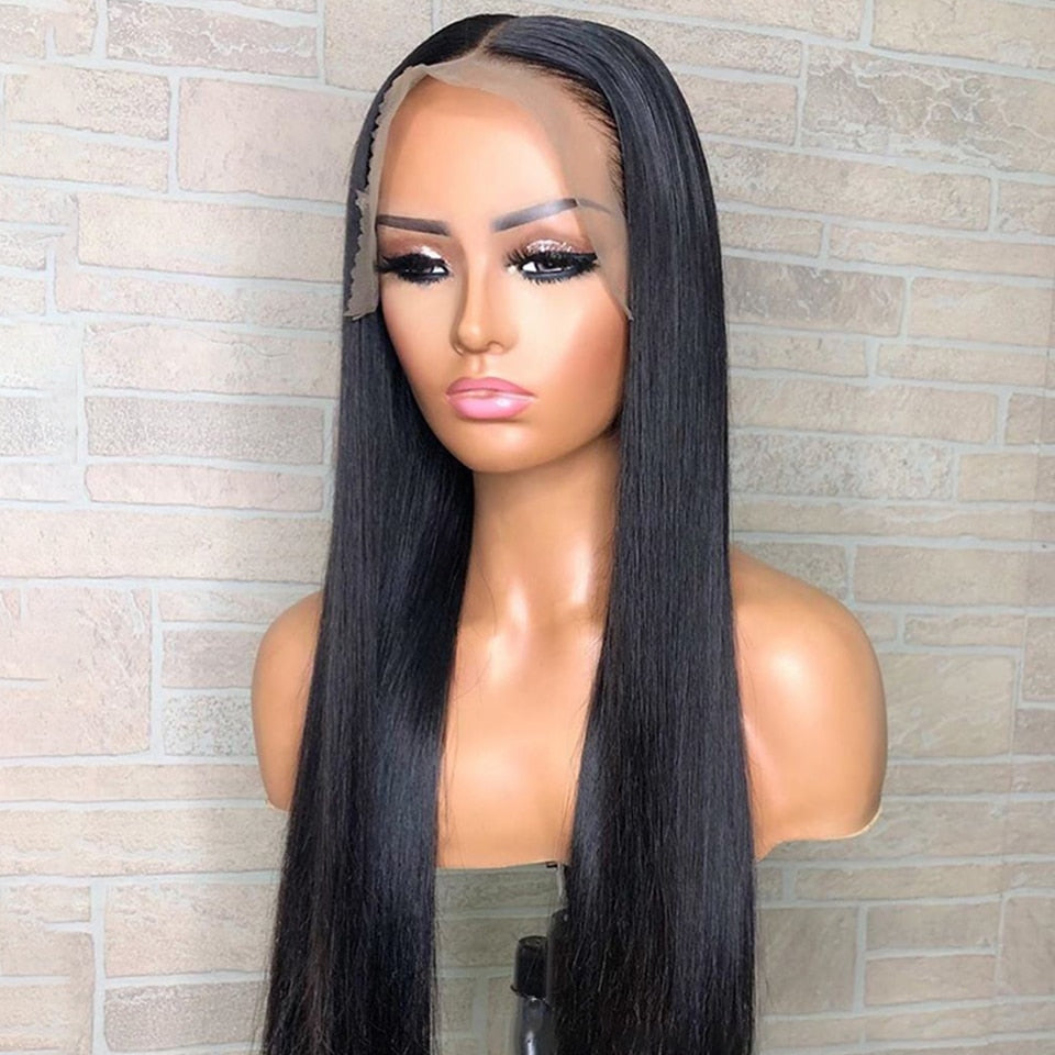 Natural human clearance lace front wig