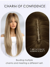 Load image into Gallery viewer, Straight Bangs Synthetic Fiber Wigs
