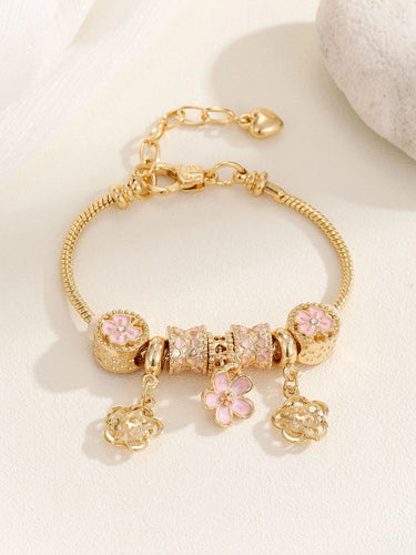 Multicolor Flower Charm Bracelet for Women - Perfect Gift Accessory