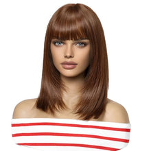 Load image into Gallery viewer, Straight Medium Long Wig With Bangs
