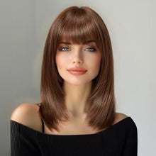 Load image into Gallery viewer, Straight Medium Long Wig With Bangs
