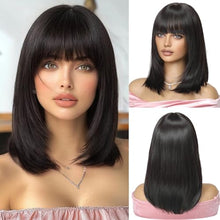 Load image into Gallery viewer, Straight Medium Long Wig With Bangs
