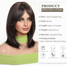 Load image into Gallery viewer, 14 Inch Synthetic Lob Wig
