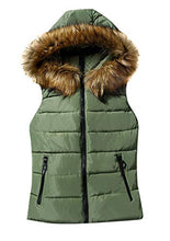 Load image into Gallery viewer, Winter Hooded Stand Collar Puffer Vest
