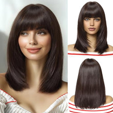 Load image into Gallery viewer, Straight Medium Long Wig With Bangs
