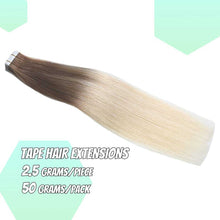 Load image into Gallery viewer, Tape in Hair Extensions Human Hair - 20 Pcs 50 Grams Wig Store
