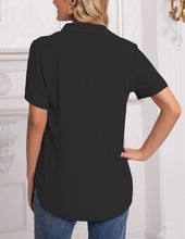 Load image into Gallery viewer, Long Sleeve Button Down V Neck Shirt
