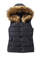 Load image into Gallery viewer, Winter Hooded Stand Collar Puffer Vest vest Beauty Supply Store All Products
