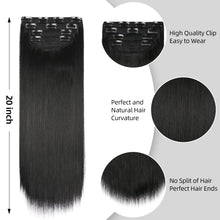 Load image into Gallery viewer, Double Weft Synthetic Hair Extension 4pcs 20 Inches
