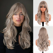 Load image into Gallery viewer, Mixed Blonde Hair Wig with Full Bang Synthetic Wig Beauty Supply Store All Products
