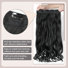 Load image into Gallery viewer, Synthetic One Piece  24&quot; 3/4 Full Head Curly Wave Clip in Hair Extensions
