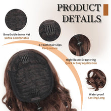 Load image into Gallery viewer, Ombre Brown Curly Ponytail Hair Piece
