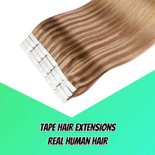 Load image into Gallery viewer, Tape in Hair Extensions Human Hair - 20 Pcs 50 Grams Wig Store
