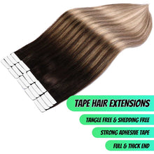 Load image into Gallery viewer, Tape in Hair Extensions Human Hair - 20 Pcs 50 Grams Wig Store
