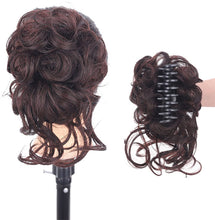 Load image into Gallery viewer, Stylish Wavy Claw Clip Messy Bun Updo Hairpiece
