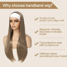 Load image into Gallery viewer, 28 Inch Silky Straight Headband Wig
