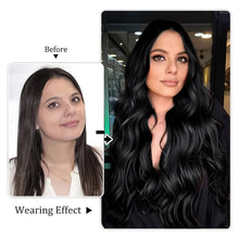 Load image into Gallery viewer, Double Weft Synthetic Hair Extension 4pcs 20 Inches
