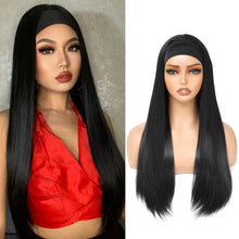 Load image into Gallery viewer, 28 Inch Silky Straight Headband Wig
