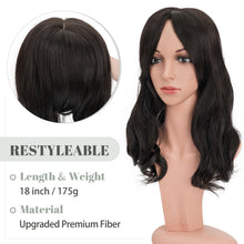 Load image into Gallery viewer, Synthetic Hair Topper 18 Inch with Bangs
