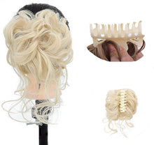 Load image into Gallery viewer, Stylish Wavy Claw Clip Messy Bun Updo Hairpiece
