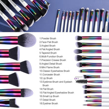 Load image into Gallery viewer, Premium  Champagne Gold Synthetic Foundation Makeup Brushes - Makeup Brush Set 18 Pcs
