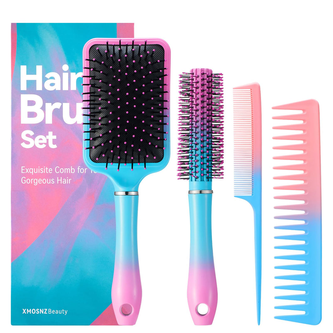 Hair Brush and Hair Comb Set