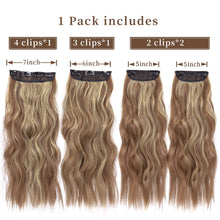 Load image into Gallery viewer, Double Weft Synthetic Hair Extension 4pcs 20 Inches
