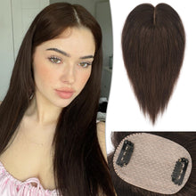 Load image into Gallery viewer, Human Hair Topper Crown Topper Hair Piece for Women 6X9 cm Base
