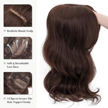 Load image into Gallery viewer, Synthetic Hair Topper 18 Inch with Bangs
