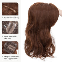 Load image into Gallery viewer, Synthetic Hair Topper 18 Inch with Bangs
