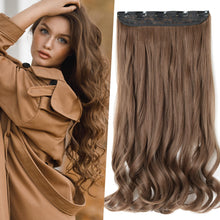 Load image into Gallery viewer, Synthetic One Piece  24&quot; 3/4 Full Head Curly Wave Clip in Hair Extensions
