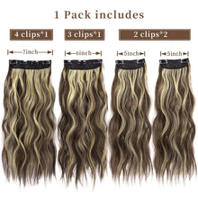 Load image into Gallery viewer, Double Weft Synthetic Hair Extension 4pcs 20 Inches
