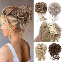 Load image into Gallery viewer, Stylish Wavy Claw Clip Messy Bun Updo Hairpiece
