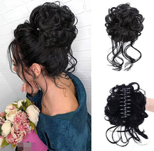 Load image into Gallery viewer, Stylish Wavy Claw Clip Messy Bun Updo Hairpiece
