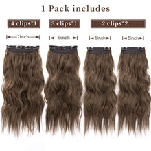 Load image into Gallery viewer, Double Weft Synthetic Hair Extension 4pcs 20 Inches
