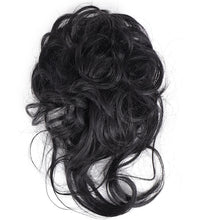 Load image into Gallery viewer, Heat Friendly Long Curly Messy Bun Hair Piece
