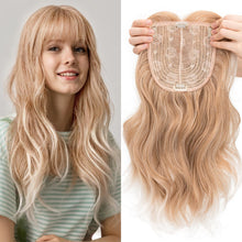 Load image into Gallery viewer, Synthetic Hair Topper 18 Inch with Bangs
