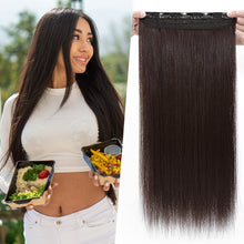 Load image into Gallery viewer, Synthetic One Piece  24&quot; 3/4 Full Head Curly Wave Clip in Hair Extensions
