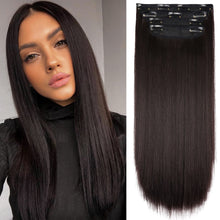 Load image into Gallery viewer, Double Weft Synthetic Hair Extension 4pcs 20 Inches
