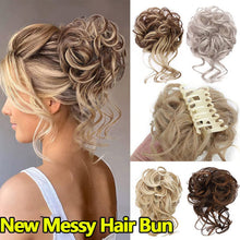 Load image into Gallery viewer, Stylish Wavy Claw Clip Messy Bun Updo Hairpiece
