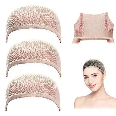 closed nude mesh net wig cap 3 pack natural nude