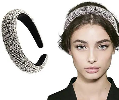 handmade crystal & rhinestone head hairband