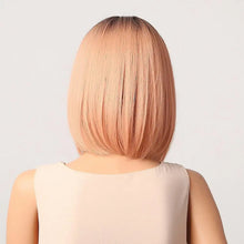 Load image into Gallery viewer, shaded rose gold synthetic wig
