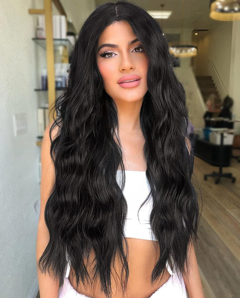 Long Wavy Black Human Hair Wig Styles Wigs Human Hair Wigs